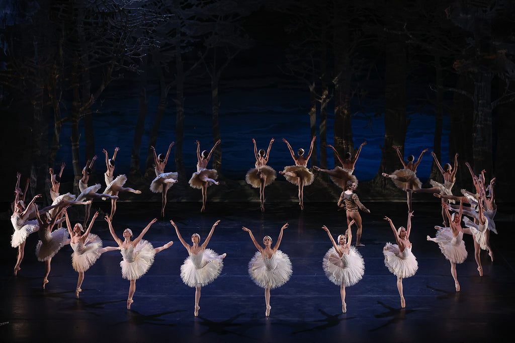 Artists of Houston Ballet in Stanton Welch’s “Swan Lake.” Photograph by Amitava Sarkar, courtesy of Houston Ballet.