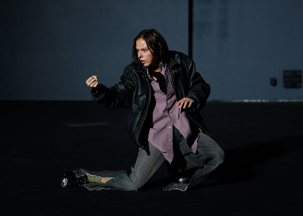Marion Barbeau in “Ulysse Marion” by Dimitri Chamblas. Photograph by Angel Origgi, courtesy of Roy and Edna Disney CalArts Theater