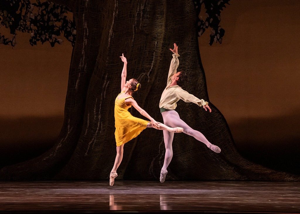Natali Taht and Zachary Manske in “Kettentanz” by Gerald Arpino. Photograph by Cheryl Mann