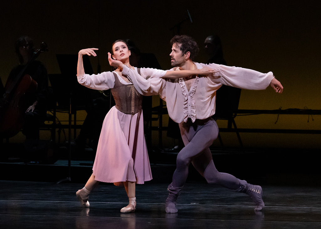 Lauren Lovette and Robbie Fairchild in “Lord Chamberlain’s Men” by Fairchild. Photograph by Steven Pisano