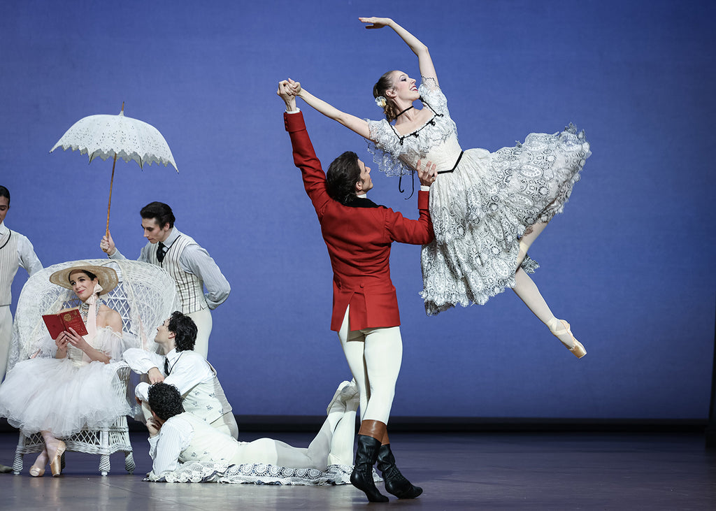 Antonio Conforti and Roxane Stojano in “Lady of the Camellias” by John Neumeier. Photograph by Maria Helena Buckley | OnP