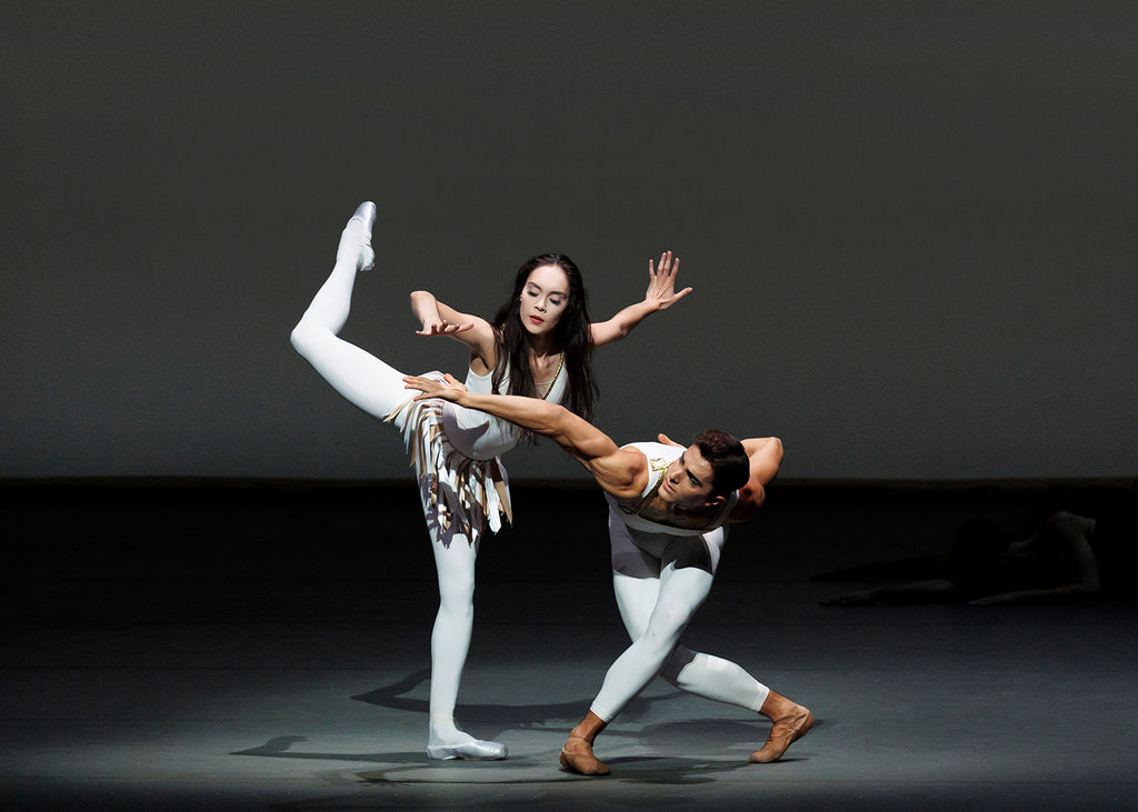 Mira Nadon and Davide Riccardo in George Balanchine’s “Pithoprakta.”  Photograph by Erin Baiano