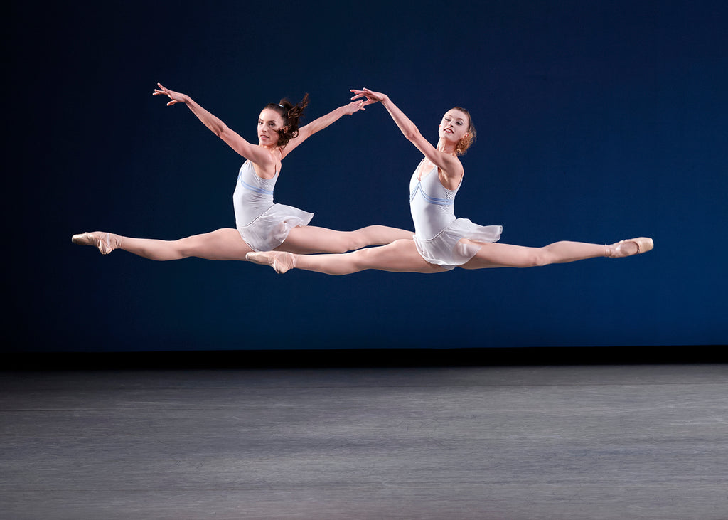 Emily Kikta and Miriam Miller in George Balanchine’s “Kammermusik No. 2.” Photograph by Erin Baiano