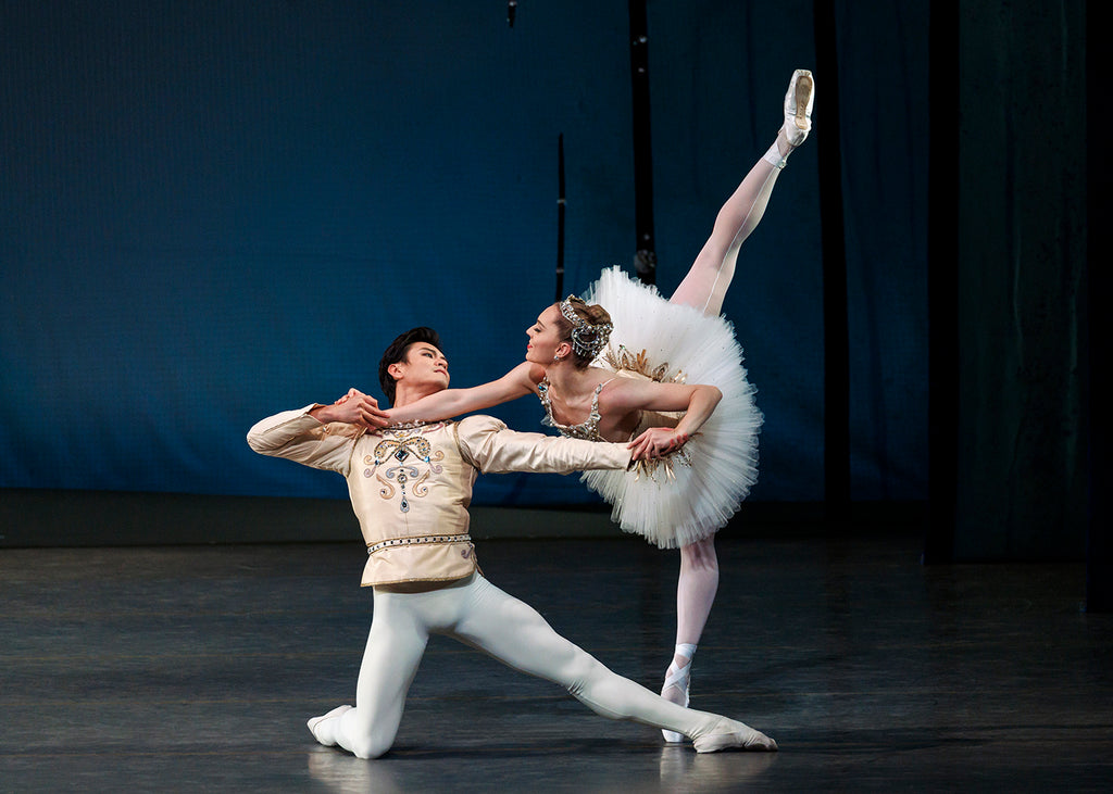 Isabella LaFreniere and Chun Wai Chan in George Balanchine’s “Diamonds” from “Jewels.” Photograph by Erin Baiano