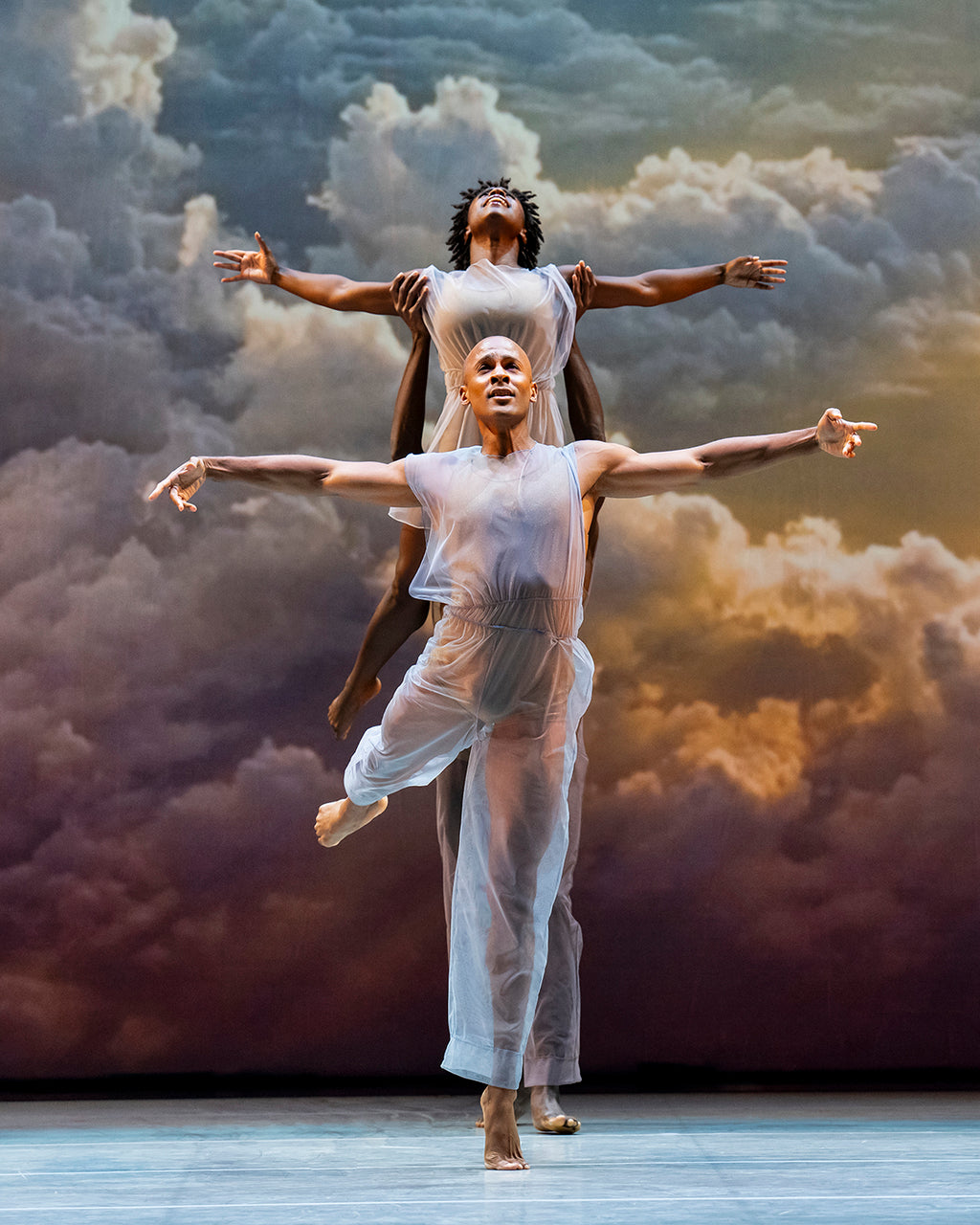 Alvin Ailey American Dance Theater in Lar Lubovitch’s “Many Angels.” Photograph by Paul Kolnik