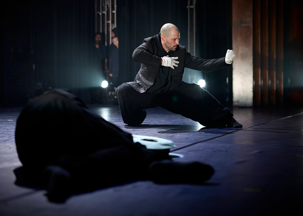 Kyle Robinson in “Busk - Solo” by Aszure Barton. Photograph by Kelly Puleio
