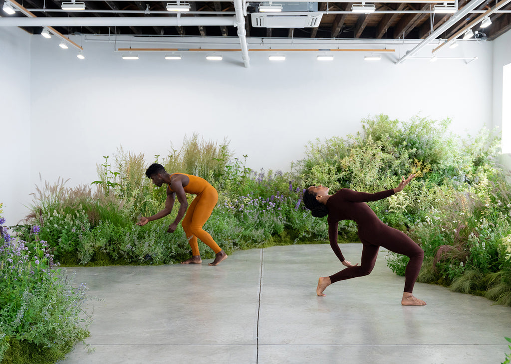 Lloyd Knight and Jacquelin Harris in Andrew Skeels’ “Meanwhile.” Photograph by Quinn Wharton