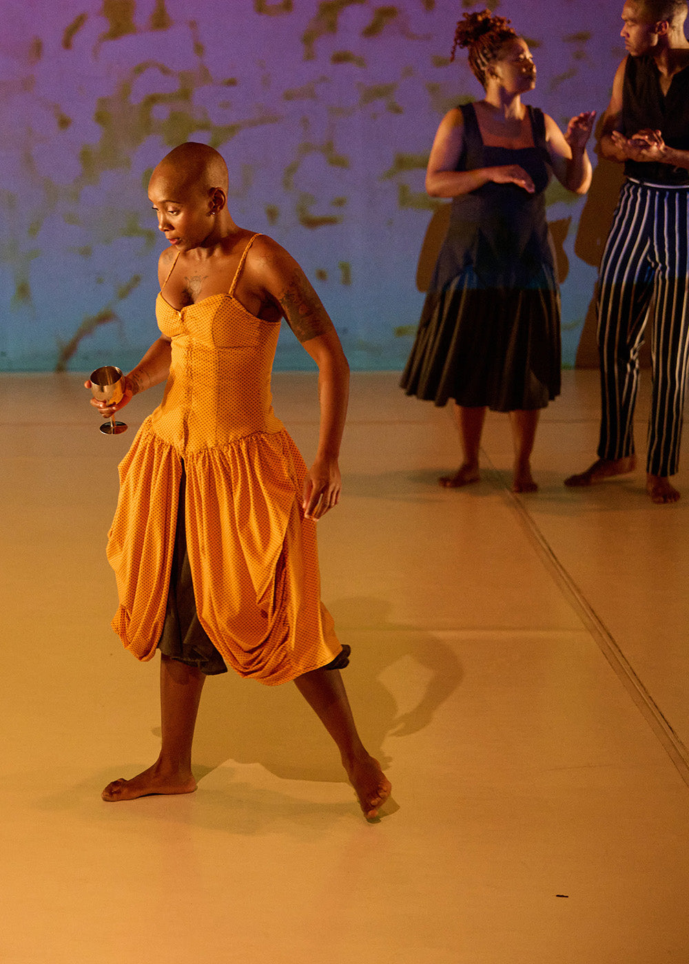 Lehlohonolo Madise as Ophelia in Dada Masilo’s “Hamlet.” Photograph by Lauge Sorensen