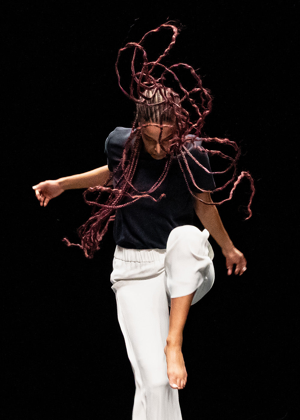 Meleat Fredriksson in “The Waves” by Noé Soulier. Photograph by Steven Pisano 