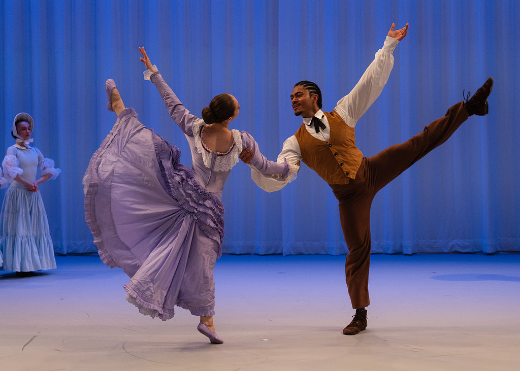 Emmy Lebrun and Eddy Pérez Trimiño in “Appalachian Spring” by Martha Graham. Photograph by Brian Pollock



