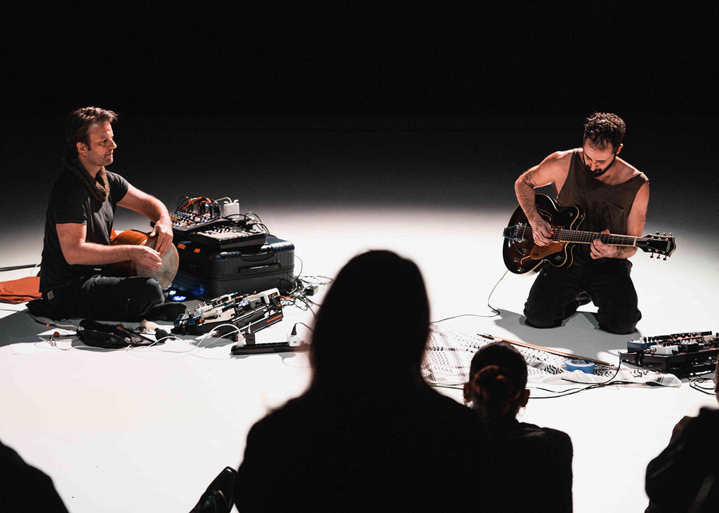 Charlie Khalil Prince and Joss Turnbull in “the body symphonic.” Photograph by Giuseppe Follachio