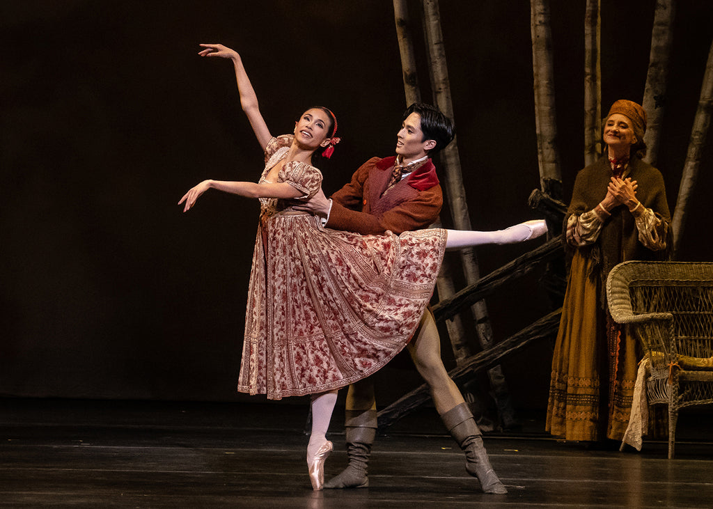 Léa Fleytoux and Takumi Miyake in “Onegin” by John Cranko. Photograph by Steven Pisano
