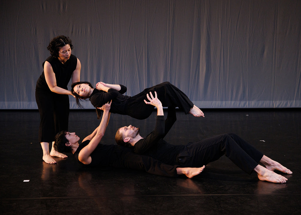 From left: Paulina Meneses, Mariah Gravelin, Ty Graynor, Lauren Twomley in Marta Renzi's “What Practice Makes.” Photograph by Maria Baranova