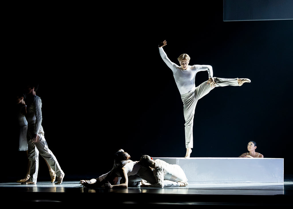 Dylan Wald with Pacific Northwest Ballet in Jessica Lang’s “Pages.” Photograph by Angela Sterling