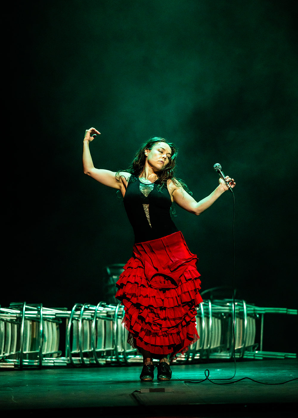 Rocio Molina in “Calentamiento.” Photograph by Simone Fratini