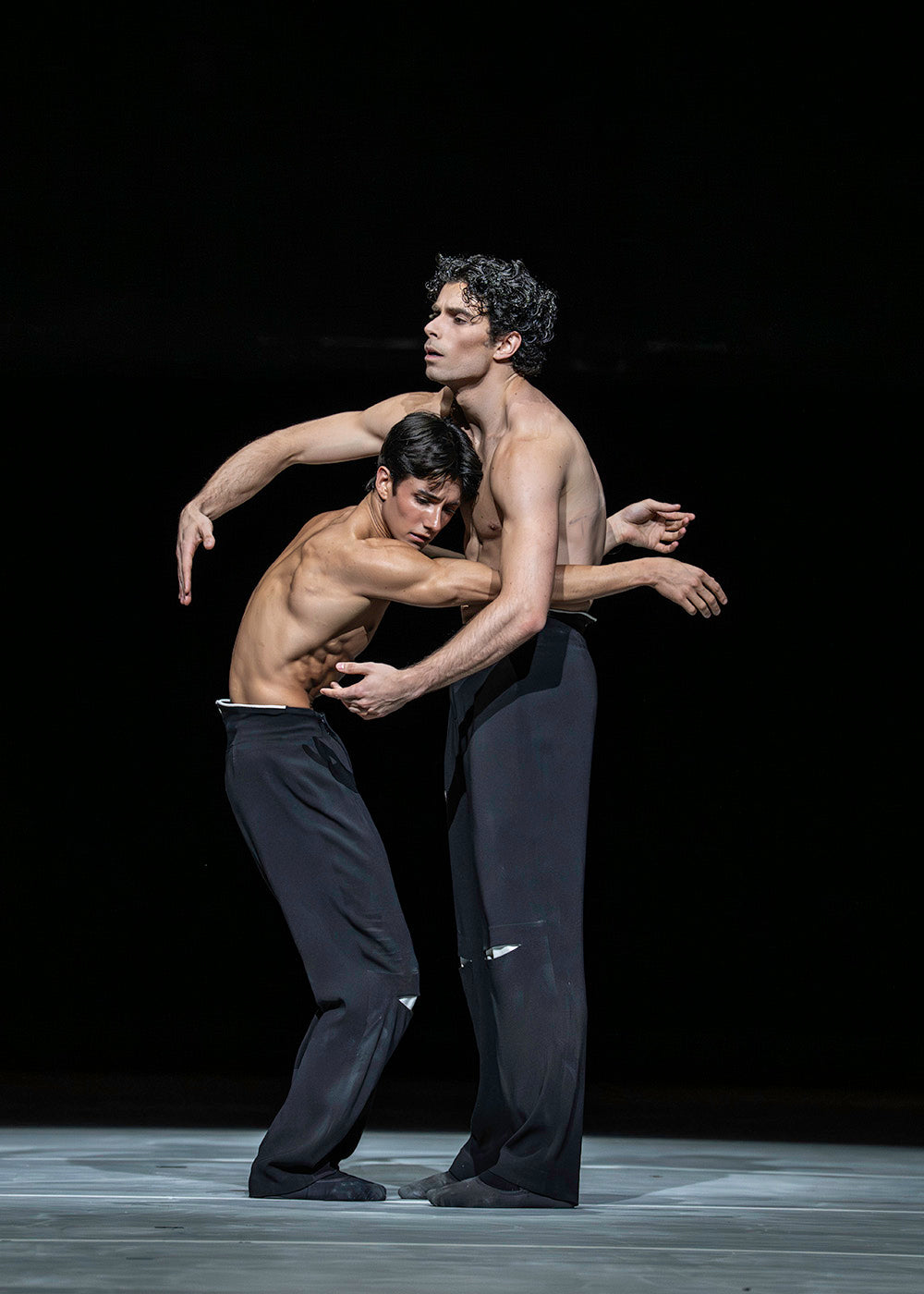 Casper Lench and Ravi Cannonier-Watson in “Salle de danse” by Sol León and Paul Lightfoot. Photograph by Johan Persson