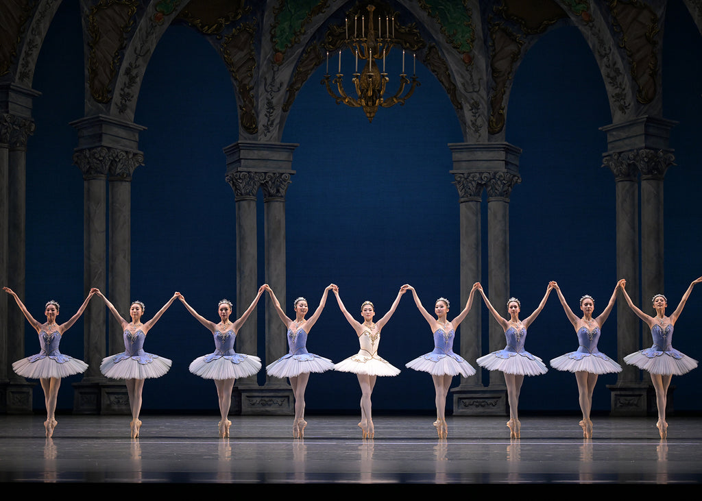 Saho Shibayama and dancers of the National Ballet of Japan in George Balanchine’s “Themes and Variations.”  Photograph by Takashi Shikama 
