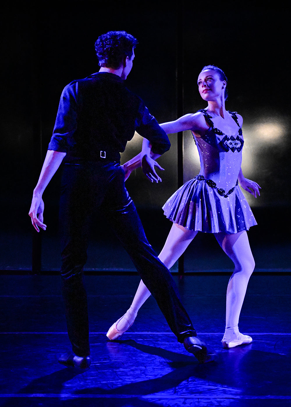 Maté Szentes and Kristin Steckmann in “Who Cares? Concert Suite” by George Balanchine. Photograph by Mark Harris
