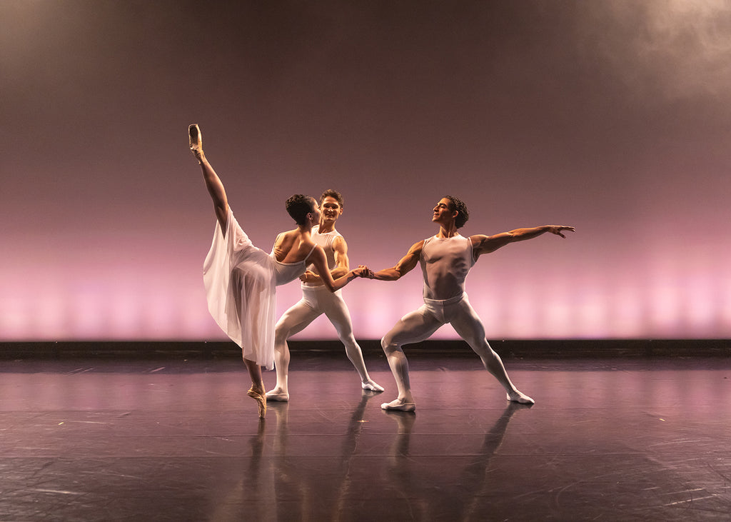 Sumi Ichikawa, Arsentii Lazarev, and Sebastian Joan Zamora in Yuiko Masukawa's “Love Letter.” Photograph by Jennifer Zmuda