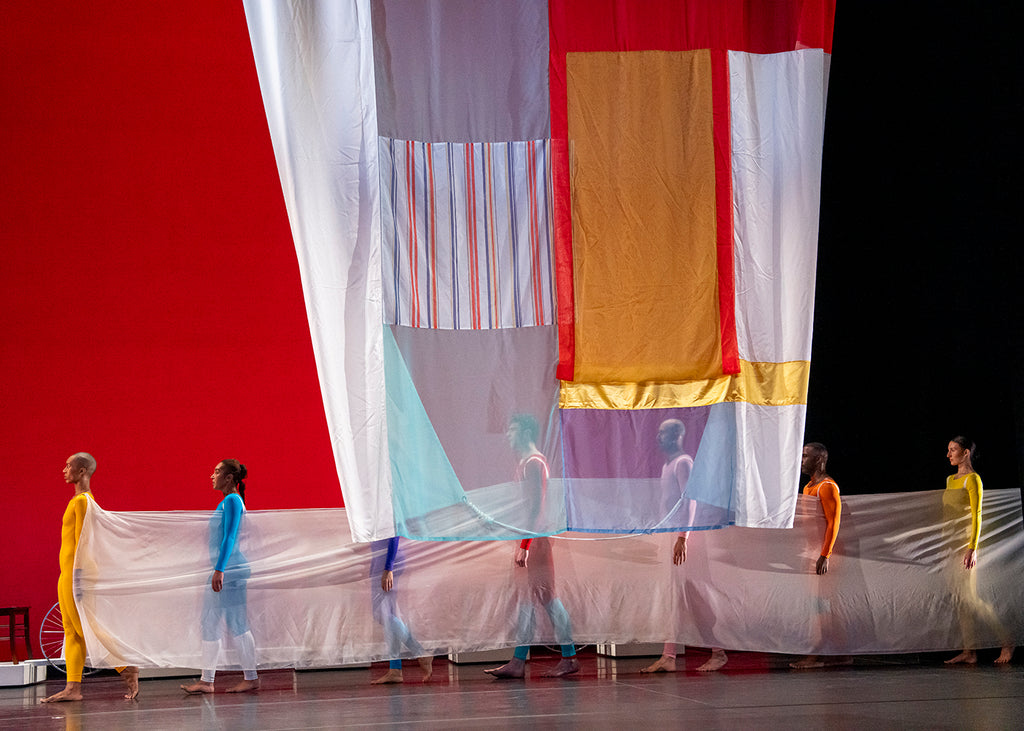 Trisha Brown Dance Company in “Travelogue” by Trisha Brown. Photograph by Stephanie Berger