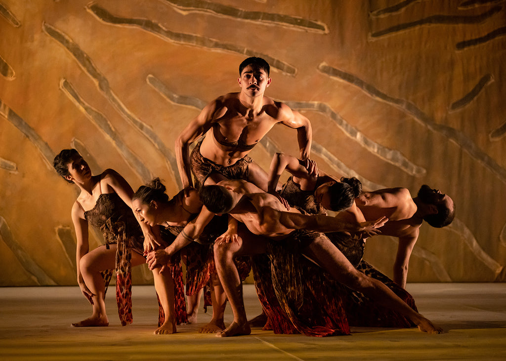 Bangarra Dance Theatre in “Terrain” by Frances Rings. Photograph by Daniel Boud