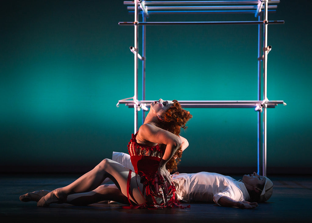 Joshua Junker and Natalia Osipova in “Pierrot Lunaire” by Glen Tetley. Photograph by Andrej Uspenski