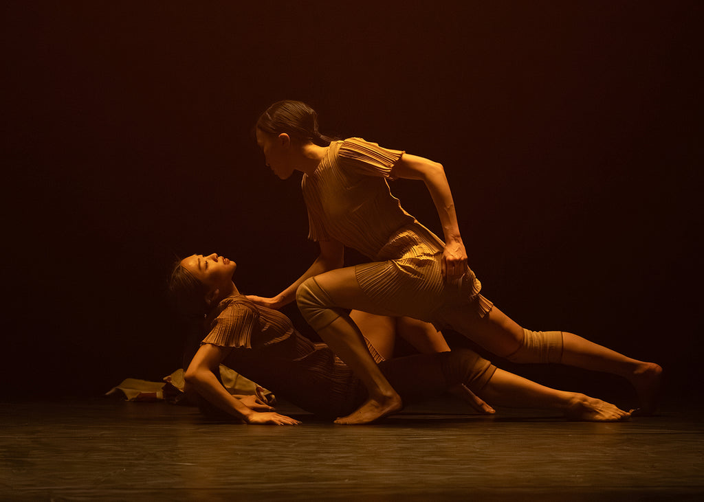Swanice Luong and Minju Kang in Kameron N. Saunders’s “Proper Conduct.” Photograph by ASH