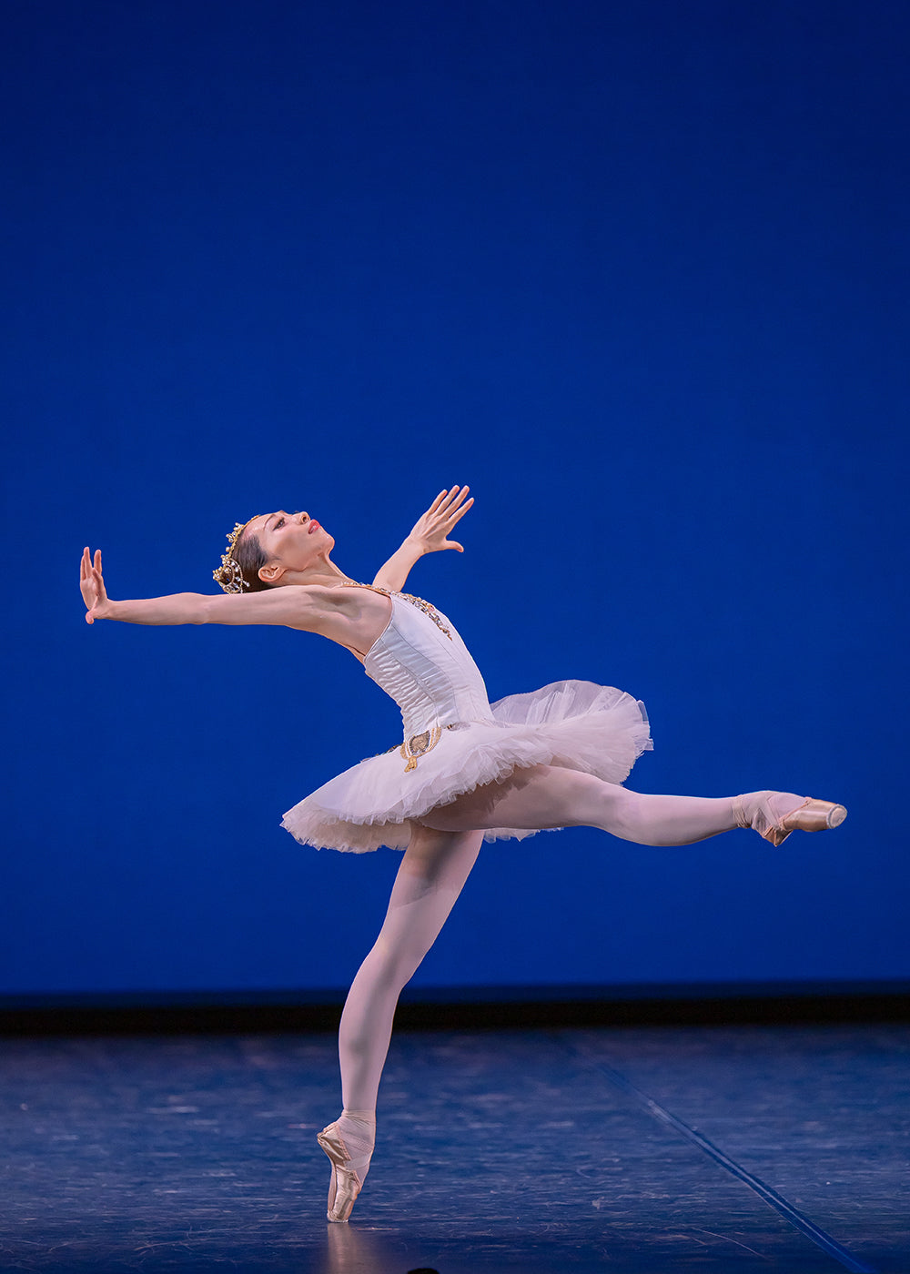 Sena Hidaka in “Diamonds” by George Balanchine. Photograph by Joseph Marcinsky, courtesy of K-Ballet Tokyo