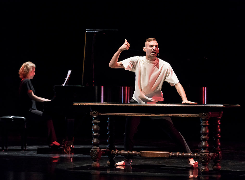 Adam Barruch performing “Sweeney Todd” at the tenth anniversary of DanceWorks. Photograph courtesy of DanceWorks