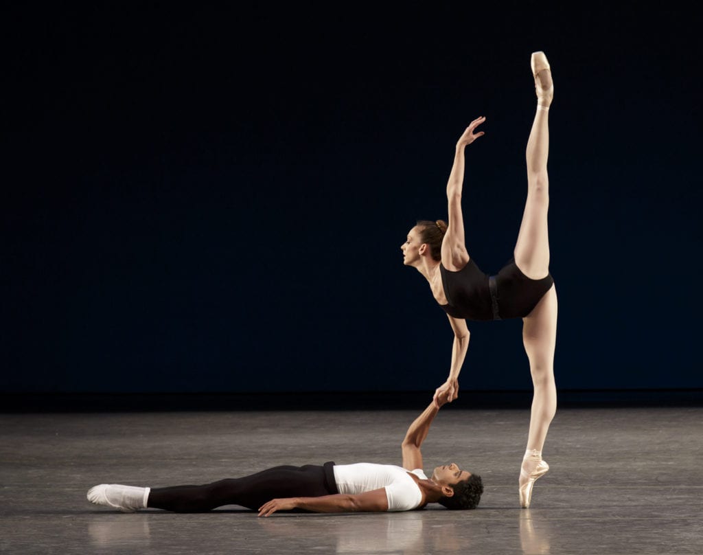Amar Ramasar and Maria Kowroski in George Balanchine's “Agon.” Photograph by Paul Kolnik